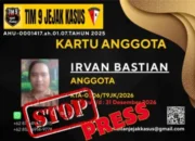 Tim 9 Jejak Kasus Cabut KTA Irvan Bastian